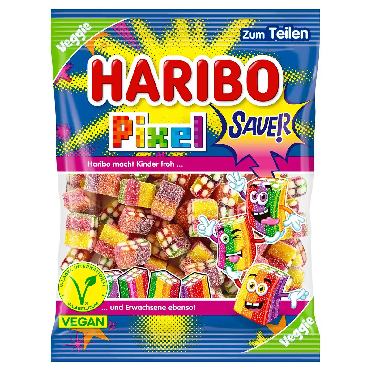 Bild 1 von HARIBO Jahresstart 160 g, Pixel sauer