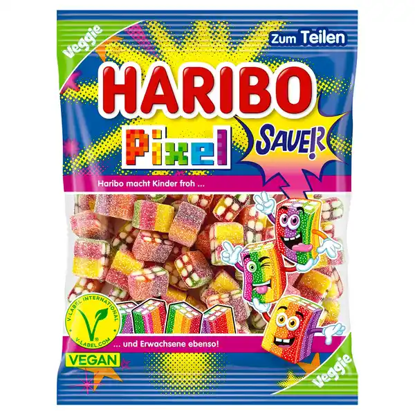 Bild 1 von HARIBO Jahresstart 160 g, Pixel sauer