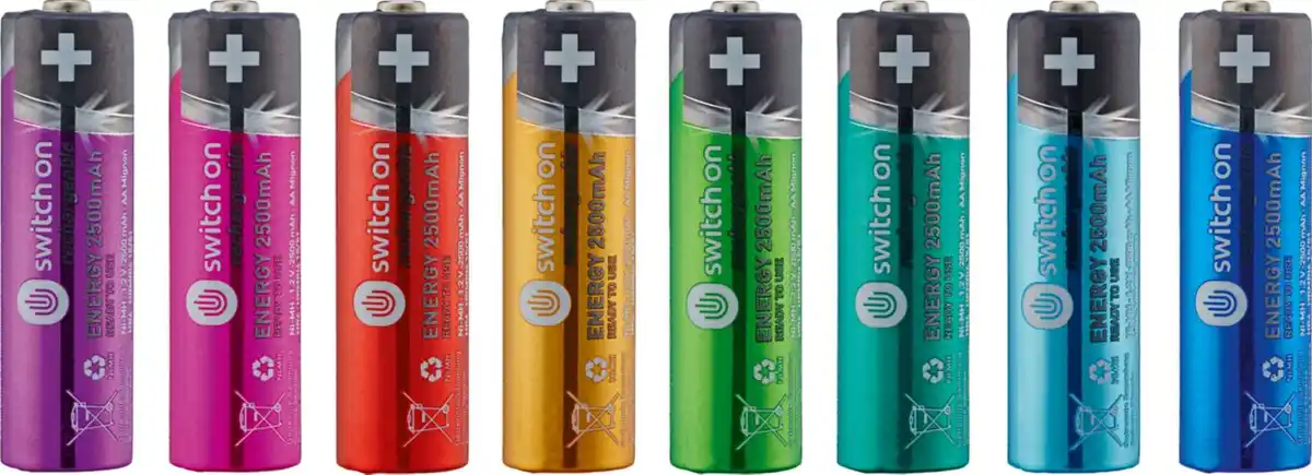 Bild 1 von SWITCH ON® NiMH-Akkus »AA«, 8-St.-Packg.