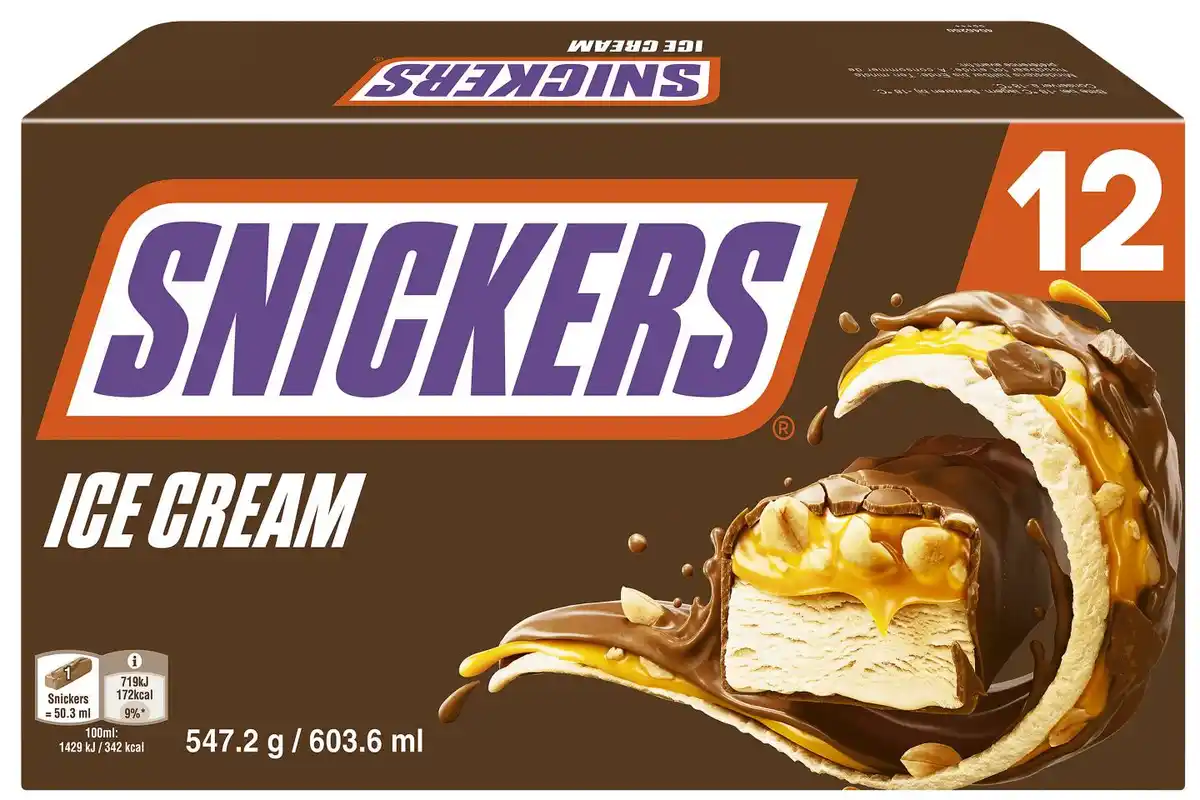Bild 1 von MARS oder SNICKERS Ice Cream XL, 12 St. = 594 - 603-ml-Großpackg.