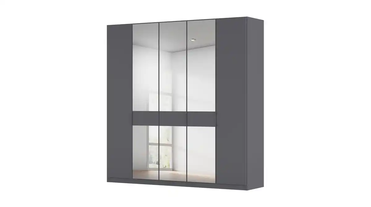 Bild 1 von Kleiderschrank mit Spiegel grau 226 cm - rauch - VERSITY
