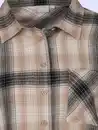 Bild 3 von Damen Flanellbluse mit Karos Beige