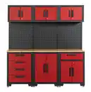 Bild 1 von Garagenschrank 7 tlg. 180x 42x 183 cm schwarz