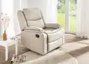 Bild 1 von TV-Relaxsessel mit verstellbarer Relaxfunktion, ca. 96 x 87 x 108 cm - Creme in Lederoptik