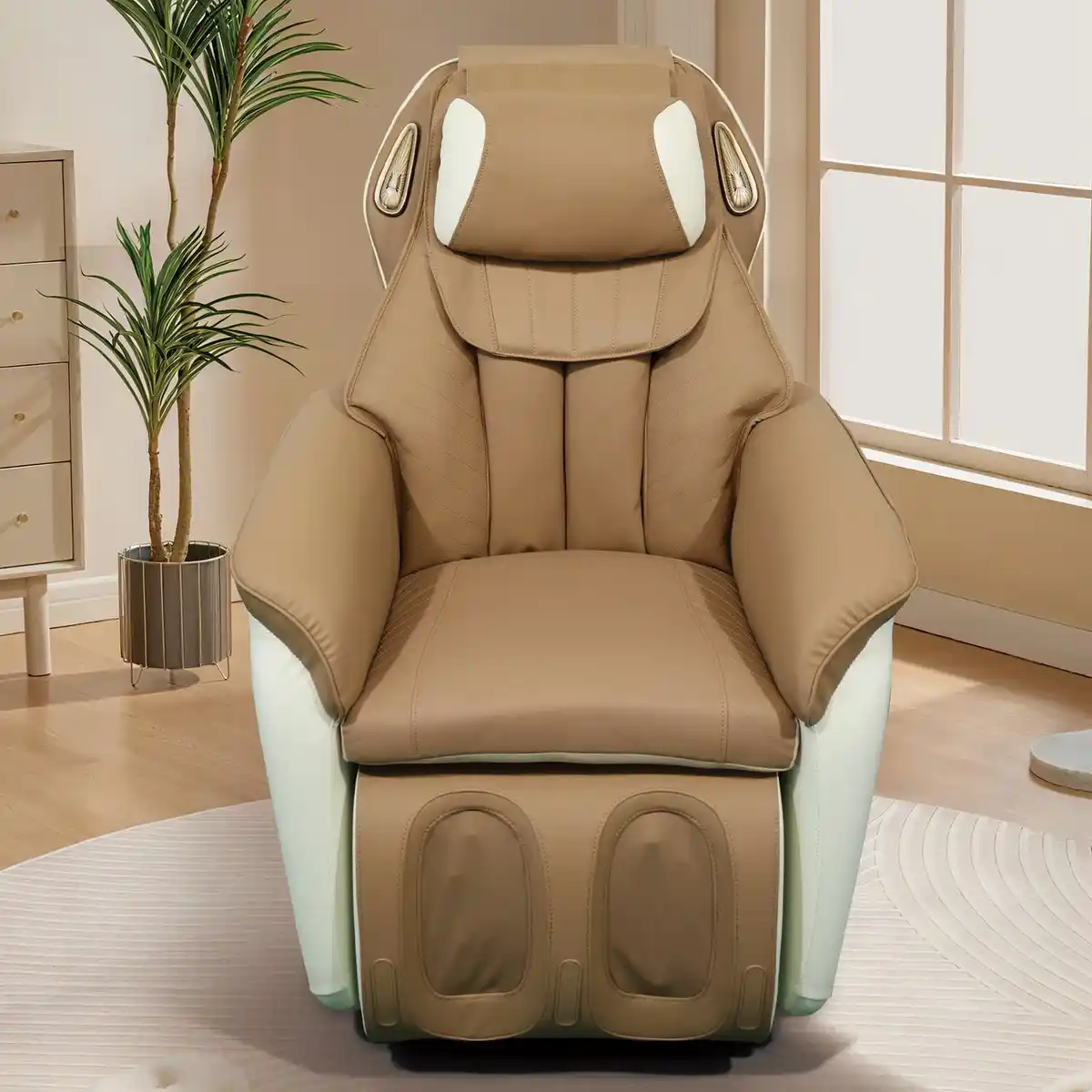 Bild 2 von Elektrischer Massagesessel, ca. 95 x 72 x 102 cm - Braun / Grau