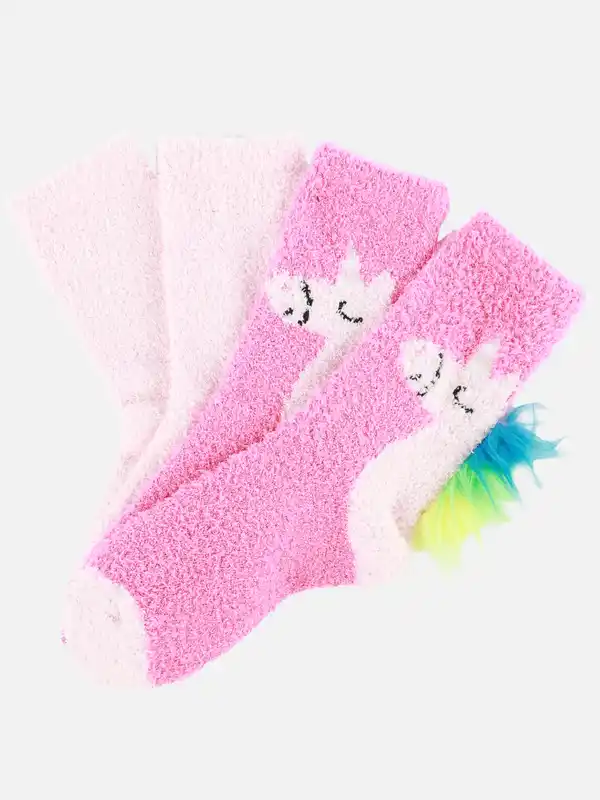 Bild 1 von Kinder Kuschelsocken im 2er Pack Pink