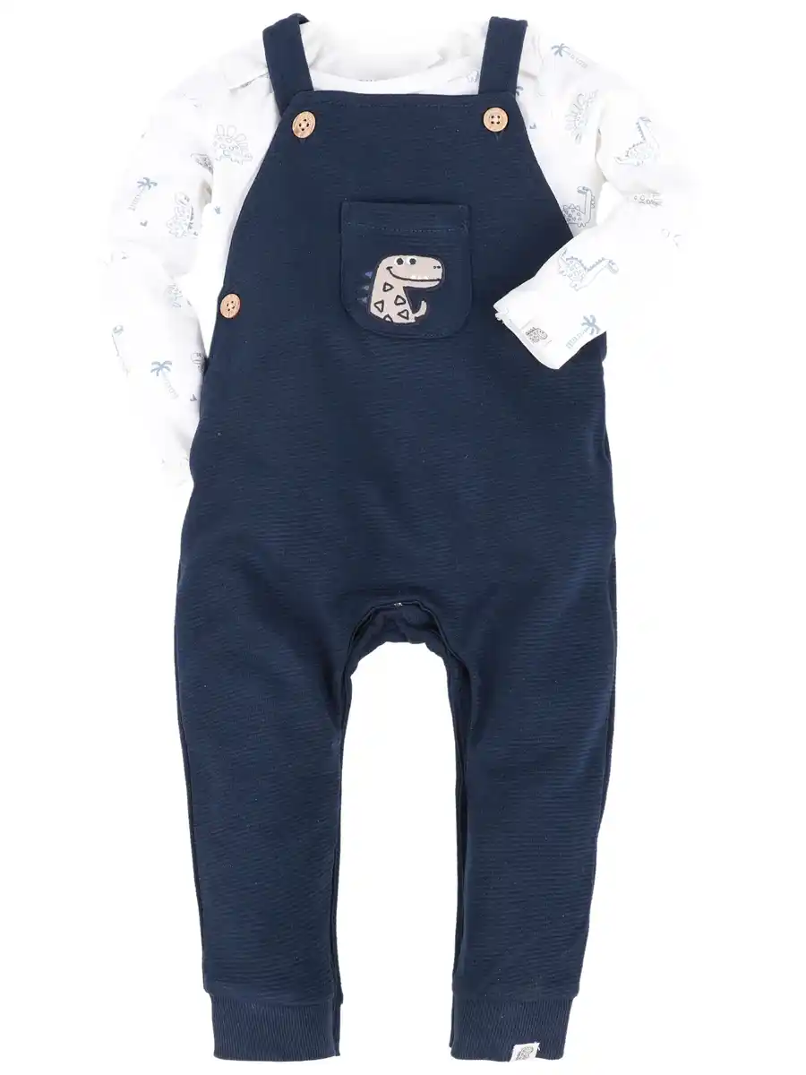 Bild 1 von Baby Jungen Set, 2tlg., best. aus Langarmshirt und Hose Blau