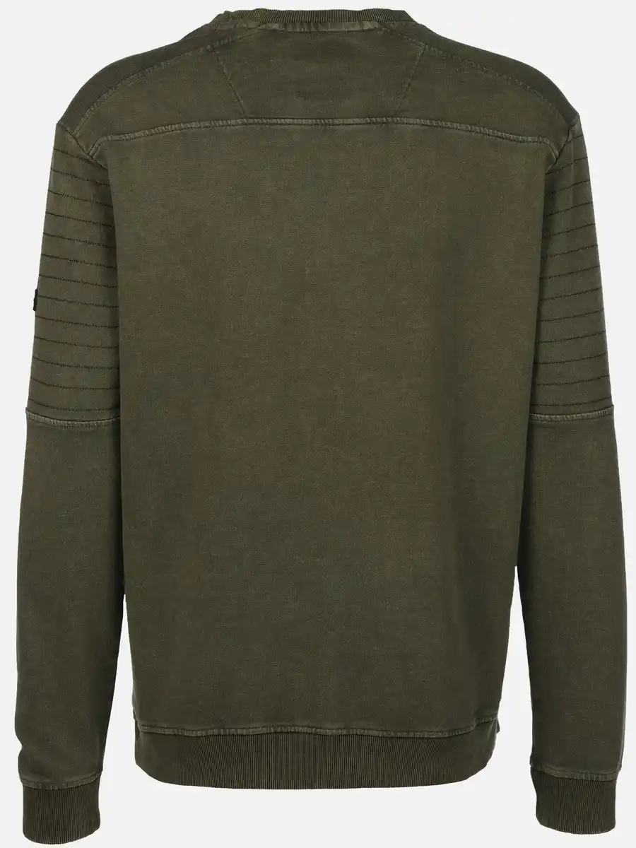 Bild 2 von Herren Sweatshirt mit Brusttasche Oliv