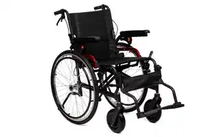 Aluminium Rollstuhl AT52306P mit pneumatischen Rädern, faltbar