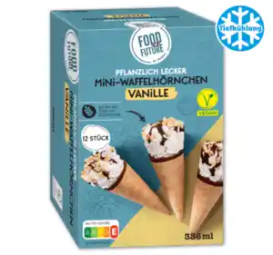 FOOD FOR FUTURE Vegane Mini-Waffelhörnchen*