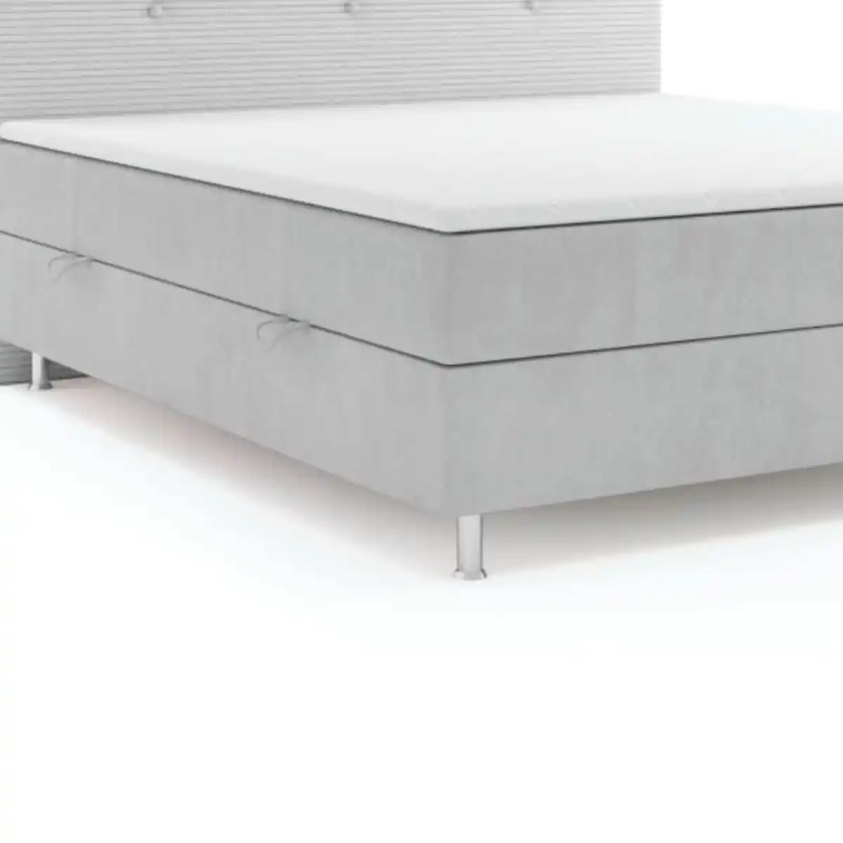 Bild 3 von Boxspringbett RIO mit Bettkasten, ca. 180 x 200 cm - Grau
