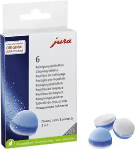 JURA 3-Phasen-Reinigungstabletten 6er-Pack