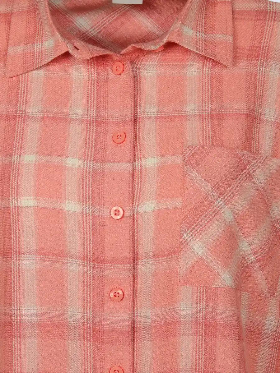 Bild 3 von Damen Flanellbluse mit Karos Orange