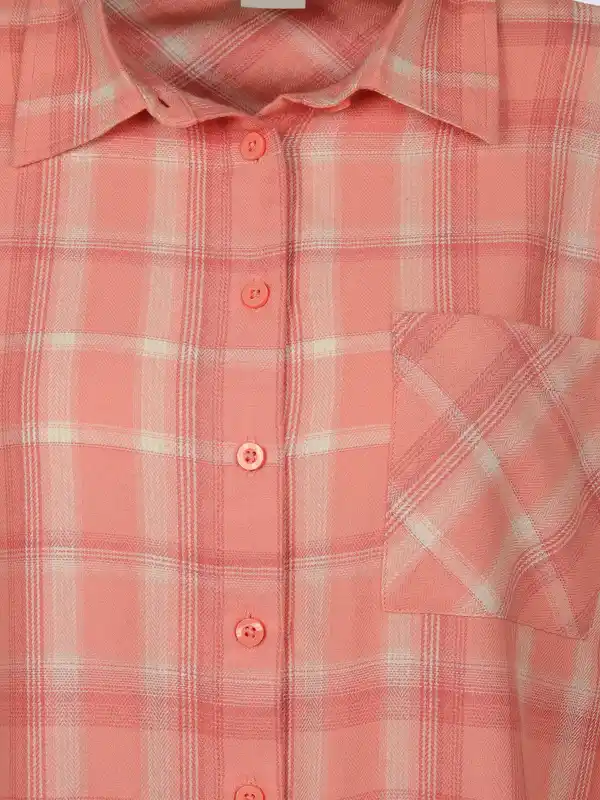 Bild 3 von Damen Flanellbluse mit Karos Orange