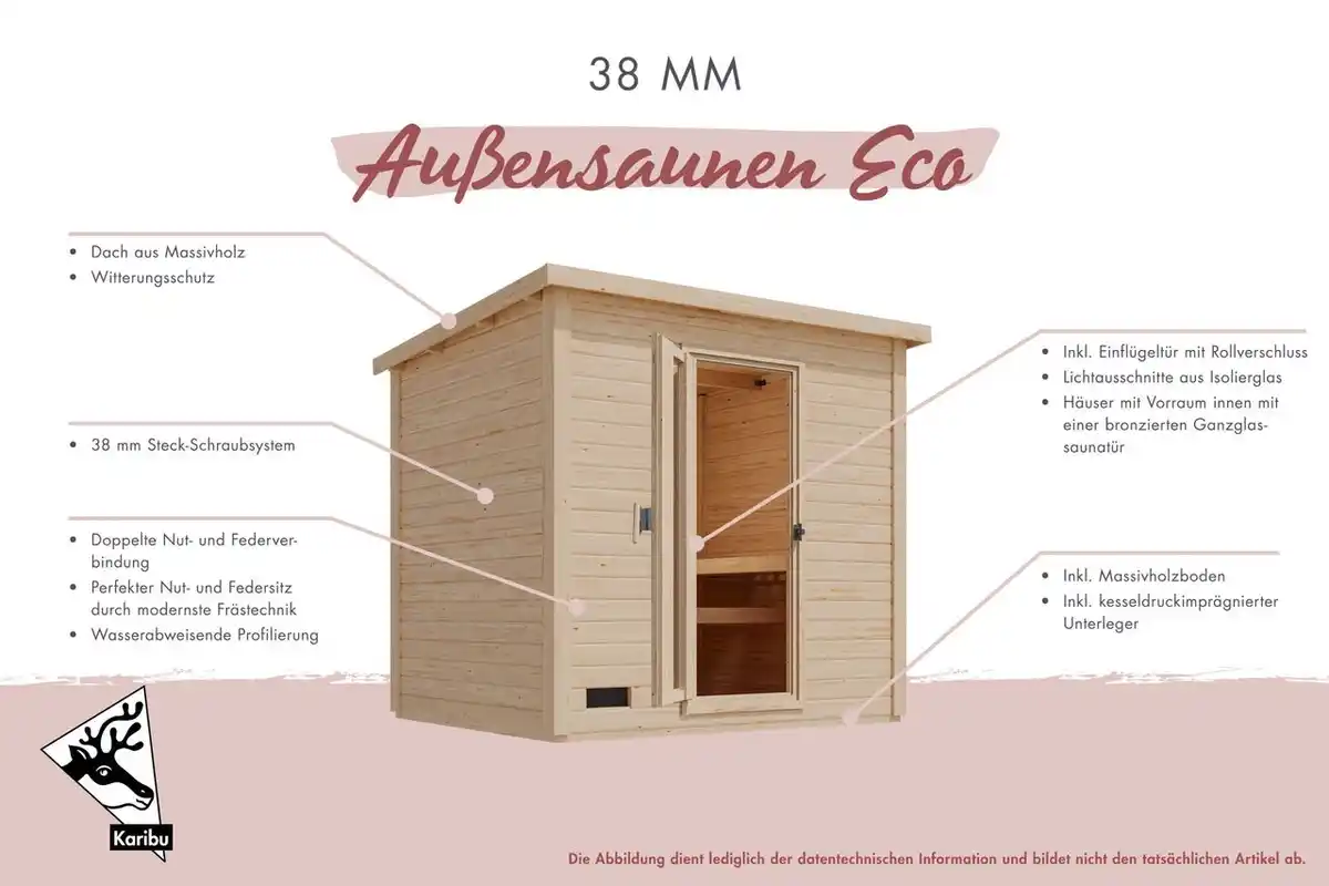 Bild 4 von Saunahaus Telo 1 terragrau