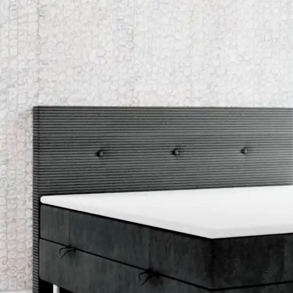 Bild 2 von Boxspringbett RIO mit Bettkasten, ca. 180 x 200 cm - Schwarz