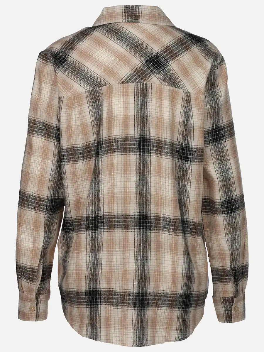 Bild 2 von Damen Flanellbluse mit Karos Beige