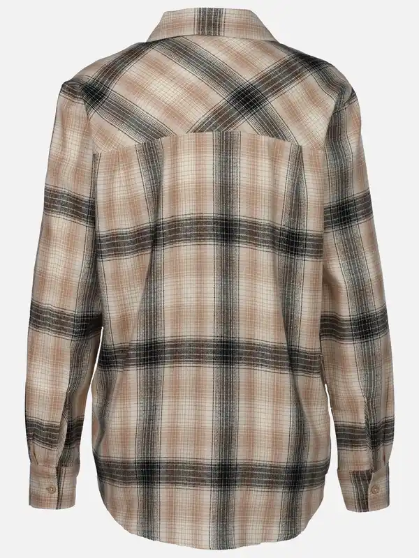 Bild 2 von Damen Flanellbluse mit Karos Beige
