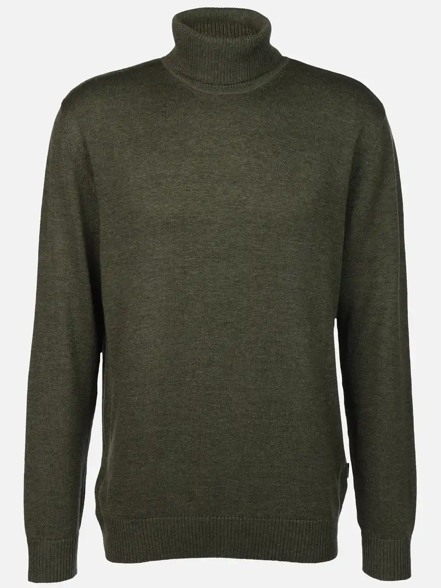 Bild 1 von Herren Feinstrickrolli unifarben Oliv