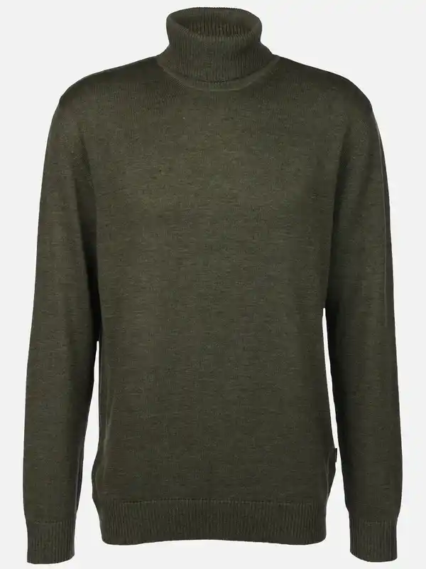 Bild 1 von Herren Feinstrickrolli unifarben Oliv