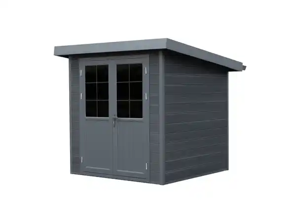 Bild 1 von WPC-Gartenhaus mit Flachdach Milano anthrazit