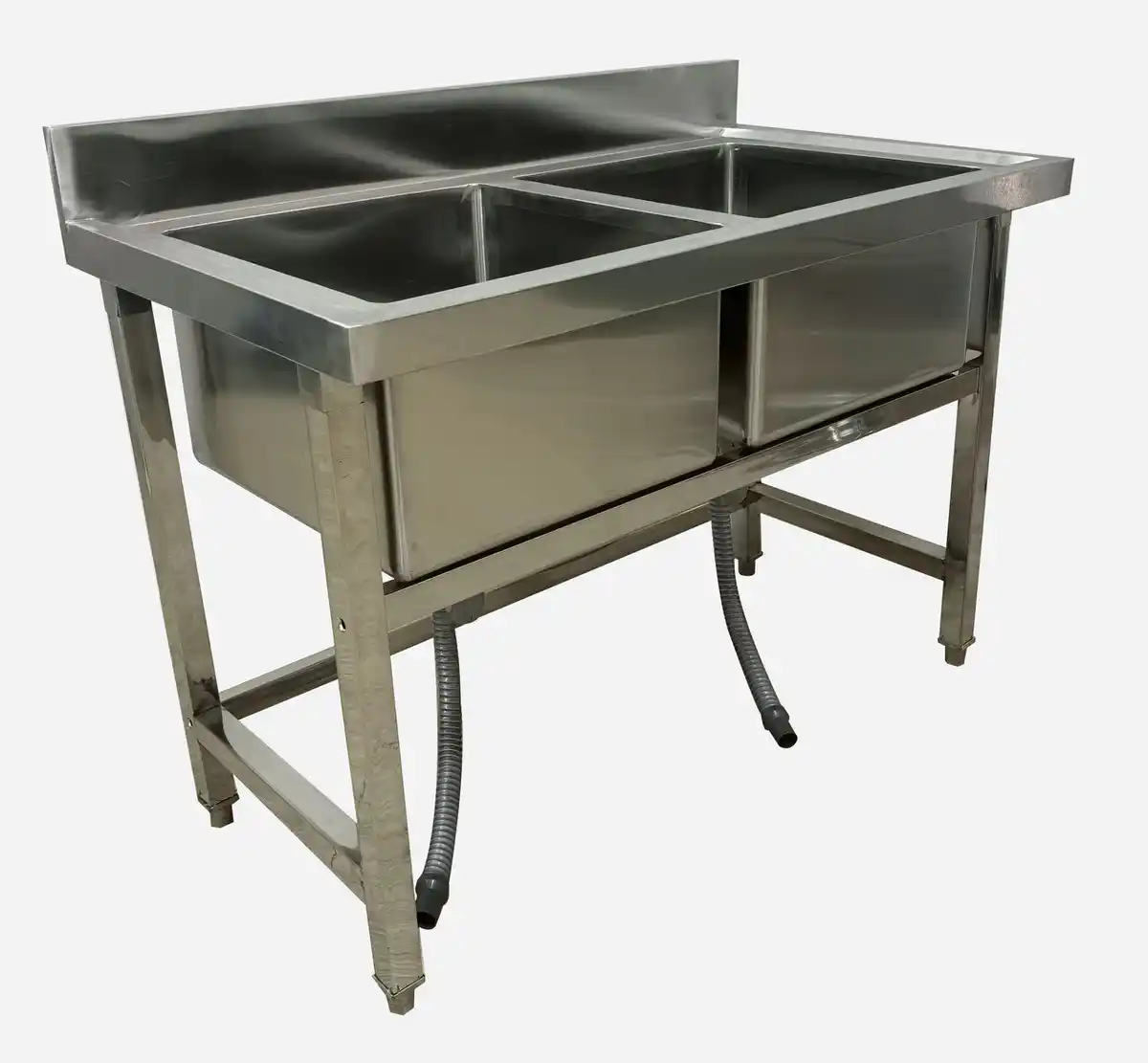 Bild 3 von Edelstahlspüle mit zwei Fächern, ca. 110 x 60 x 80/10 cm