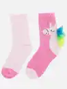 Bild 2 von Kinder Kuschelsocken im 2er Pack Pink