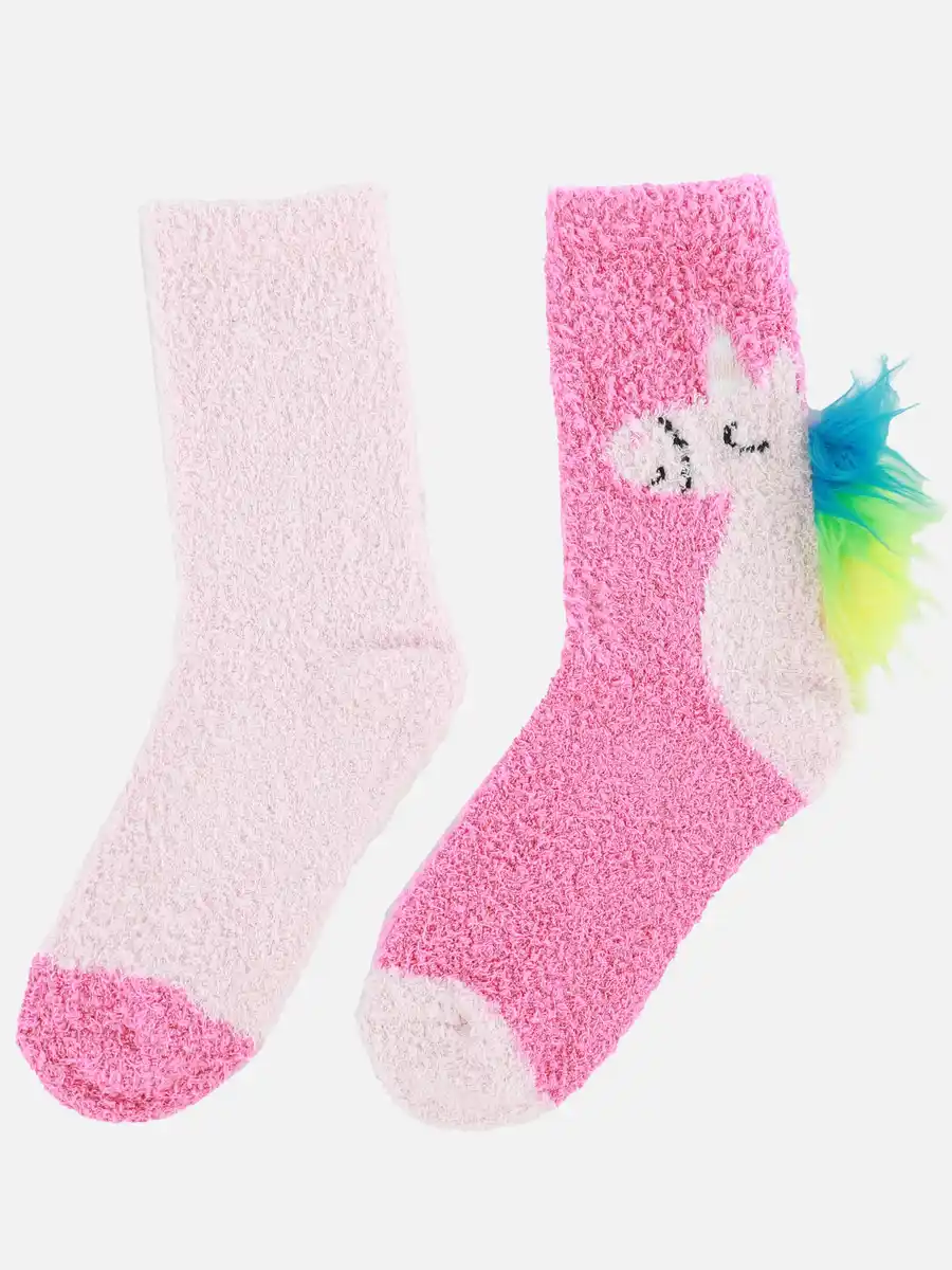 Bild 2 von Kinder Kuschelsocken im 2er Pack Pink