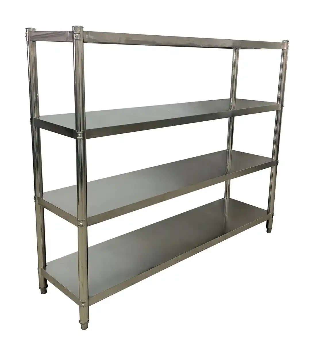 Bild 3 von 4-stufiges Edelstahlregal, ca. 180 x 50 x 180 cm