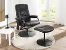 Bild 3 von Massagesessel Relaxsessel mit Heizfunktion & Fußhocker - Schwarz