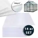 Bild 1 von Tech-Craft Polycarbonat- Hohlkammerstegplatten, Ersatzplatten für Gewächshaus,ca.118x58cm,14 Stück