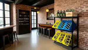 Getränkekistenregal breite Ausführung aus pulverbeschichtetem Stahl, ca. 100 x 32 x 112cm – Schwarz