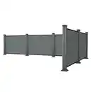 Bild 2 von WPC-Sichtschutzzaun Valla - 5x Element + 6x Pfosten - Grau