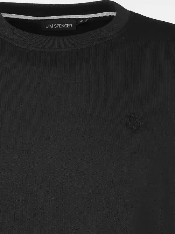 Bild 3 von Herren Sweatshirt unifarben Schwarz