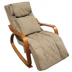 Elektrischer Massage-Schaukelstuhl, ca. 126 x 64 x 81 cm - Hellbraun