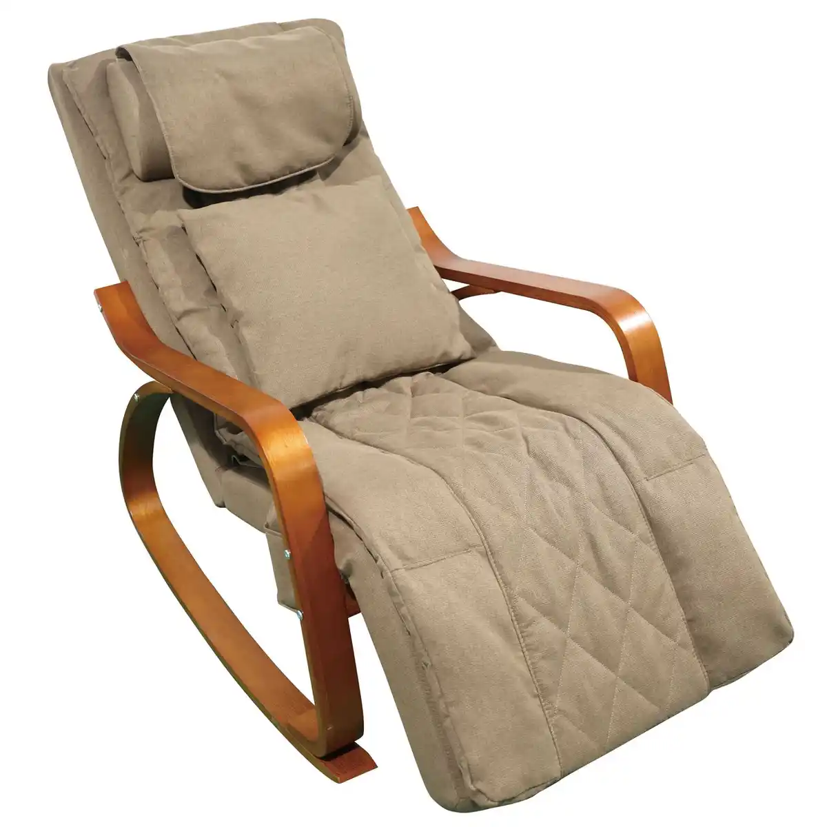 Bild 1 von Elektrischer Massage-Schaukelstuhl, ca. 126 x 64 x 81 cm - Hellbraun