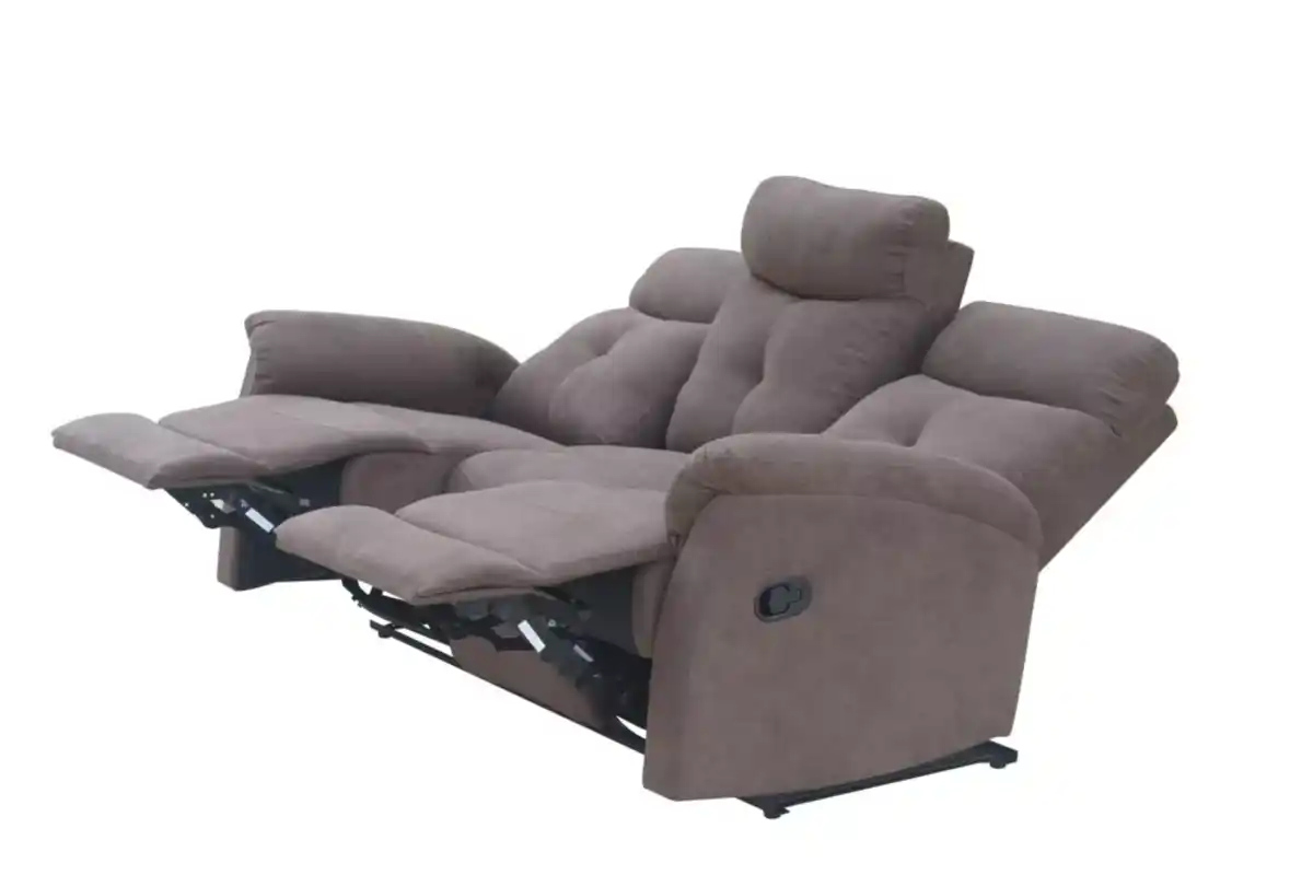 Bild 4 von 3tlg. Relaxsofa-Set mit 5 Relaxfunktionen - Braun
