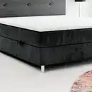 Bild 3 von Boxspringbett RIO mit Bettkasten, ca. 180 x 200 cm - Schwarz