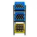 Bild 2 von Getränkekistenregal für 3 Kisten, aus pulverbeschichtetem Stahl, ca. 47 x 31 x 113,5 cm – Schwarz