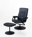 Bild 1 von Massagesessel Relaxsessel mit Heizfunktion & Fußhocker - Schwarz