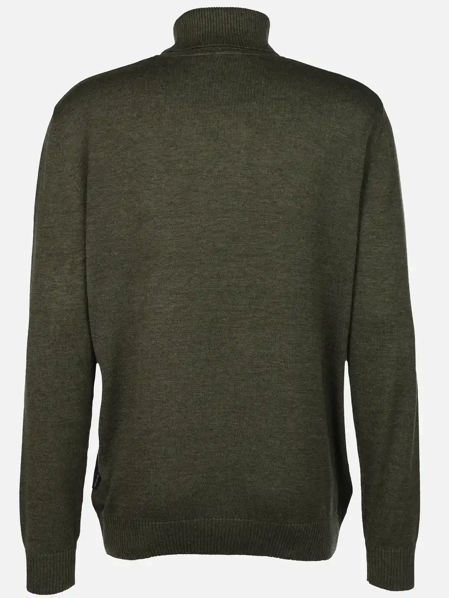 Bild 2 von Herren Feinstrickrolli unifarben Oliv