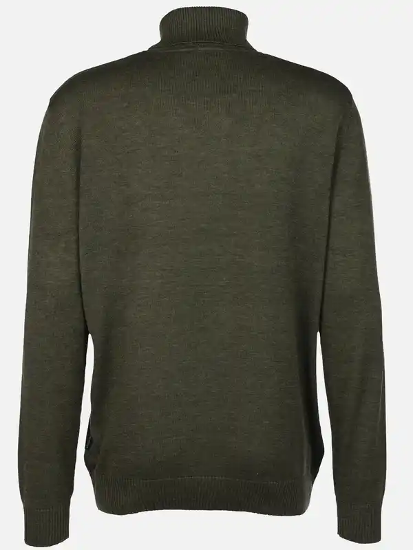 Bild 2 von Herren Feinstrickrolli unifarben Oliv