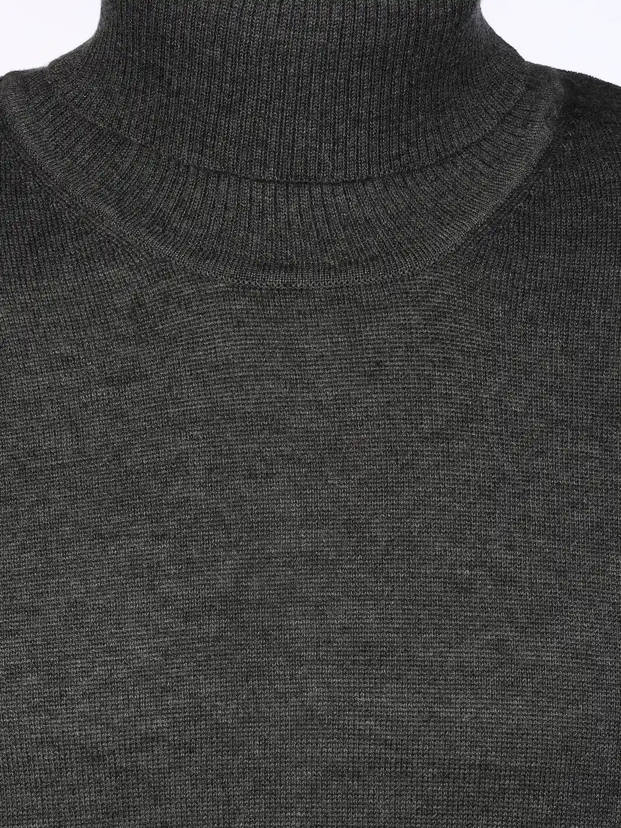 Bild 3 von Herren Feinstrickrolli unifarben Grau