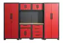 Bild 1 von Garagenschrank 7 tlg. 270x 47 x 193cm, rot
