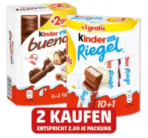 FERRERO Kinder Riegel oder Kinder bueno*