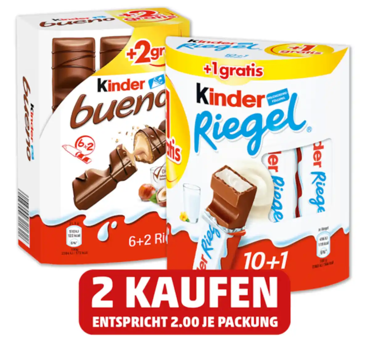Bild 1 von FERRERO Kinder Riegel oder Kinder bueno*