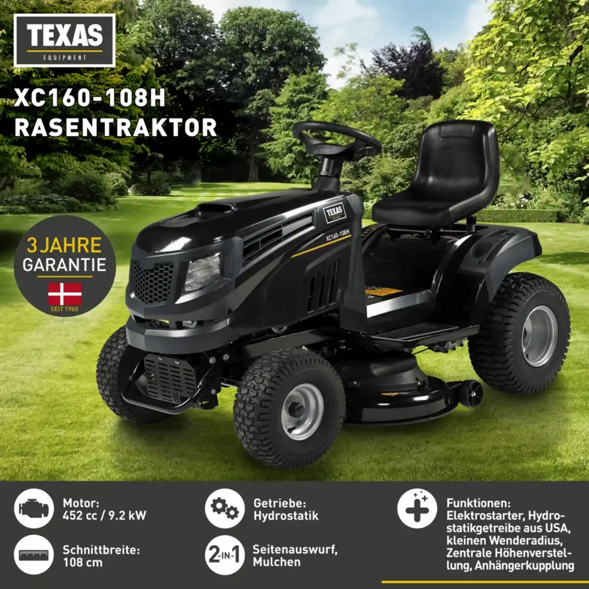 Bild 2 von Rasentraktor XC160-108H