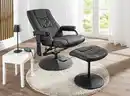 Bild 2 von Massagesessel Relaxsessel mit Heizfunktion & Fußhocker - Schwarz