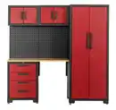 Bild 1 von Garagenschrank 5 tlg. 195 x 47,2 x 193 cm, schwarz