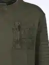 Bild 3 von Herren Sweatshirt mit Brusttasche Oliv